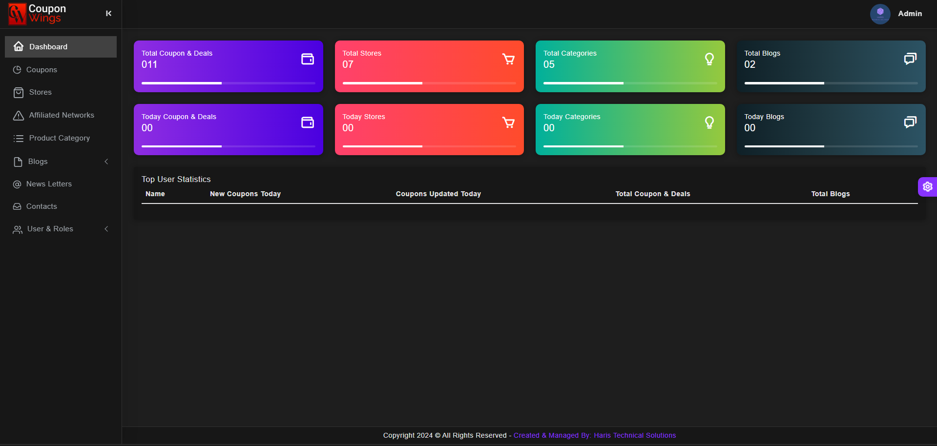 Admin Panel Light